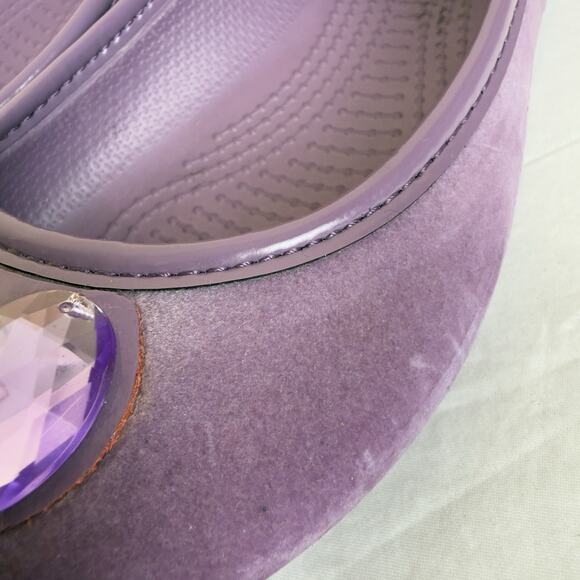 Crocs Lily Holiday Bling Women’s Neon Lilac Size 7 – Original Clogs - Picture 9 of 11